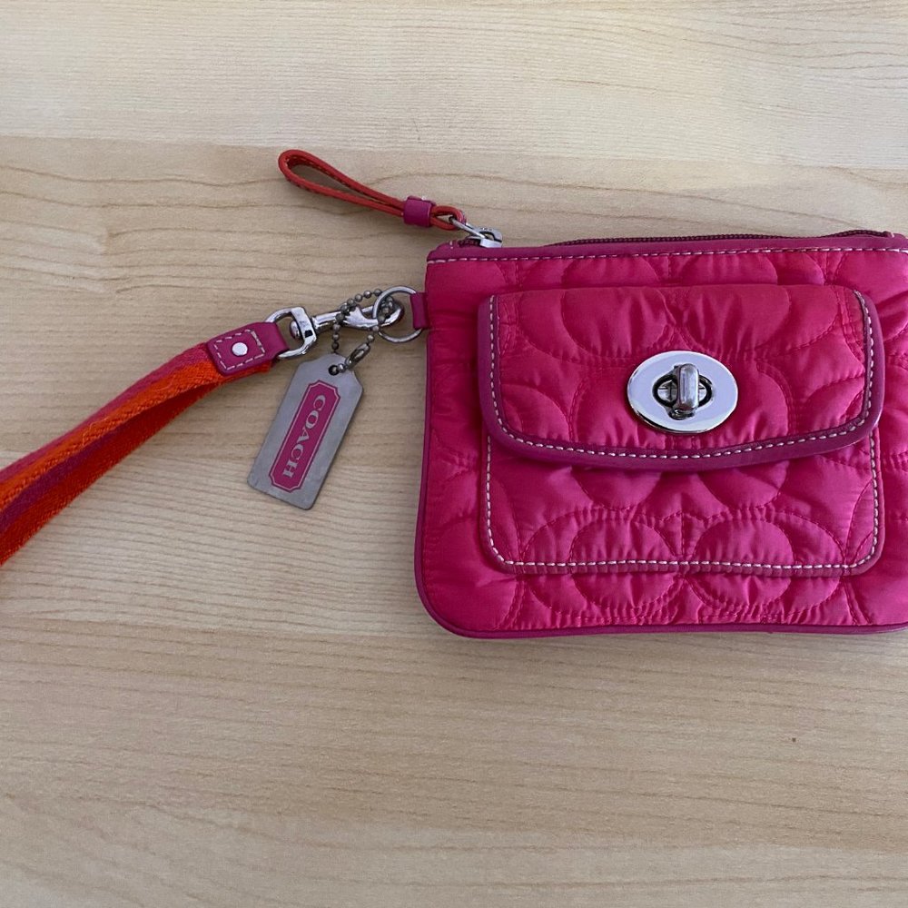 Pink Coach Wristlet - Picture 5 of 5
